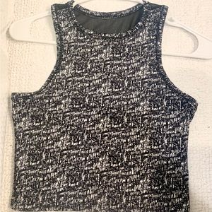Athletic crop tank top
